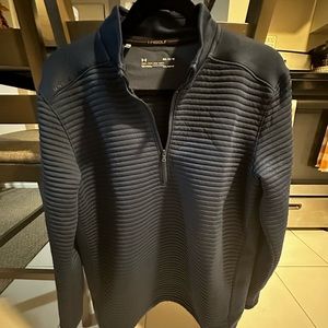 Men’s Medium Navy Blue Under Armour Ribbed 1/4 Zip